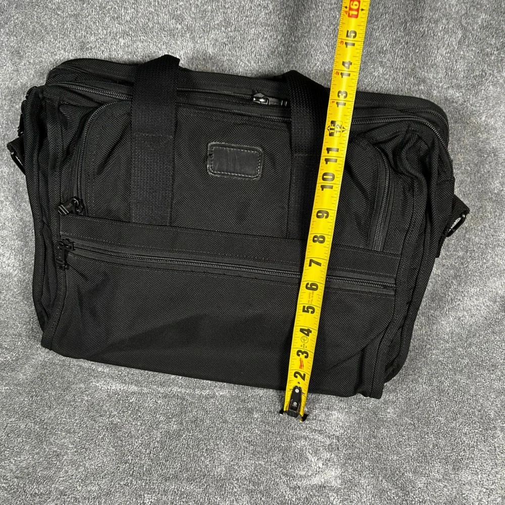 VTG Tumi Briefcase Messenger Laptop Bag Expandable Ballistic Nylon  Black USA
